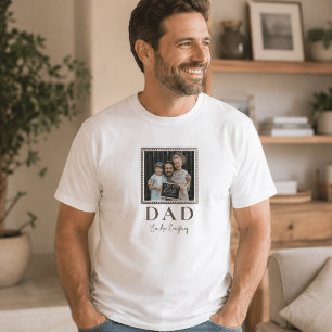 Moderne personalisierte Dad-Foto T-Shirt
