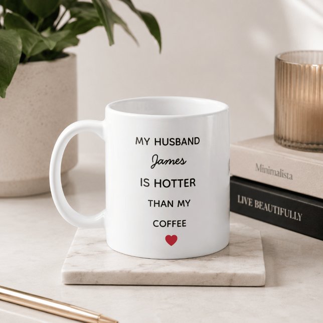 Moderne personalisierte Ehemann Kaffeetasse (Von Creator hochgeladen)