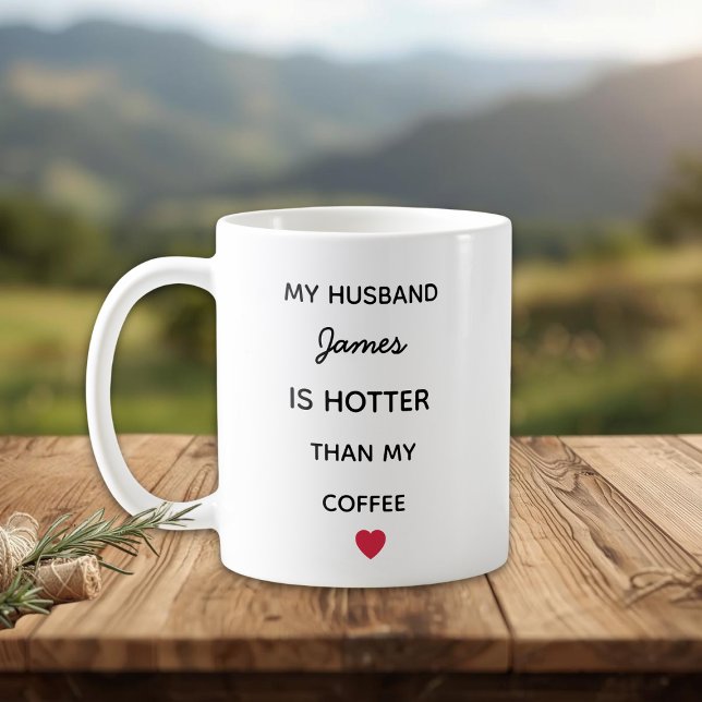 Moderne personalisierte Ehemann Kaffeetasse (Von Creator hochgeladen)
