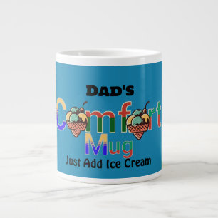 Moderne personalisierte Farbhumor-Vatertags-Becher Jumbo-Tasse