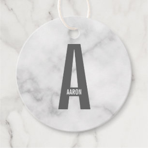 Moderne personalisierte fette Monogramm und Name Geschenkanhänger