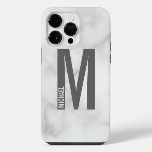 Moderne personalisierte fette Monogramm und Name iPhone 14 Pro Max Hülle