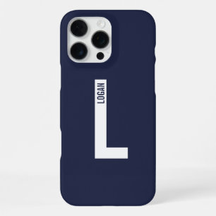 Moderne personalisierte fette Monogramm und Name iPhone 16 Pro Max Hülle