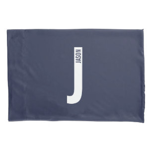 Moderne personalisierte fette Monogramm und Name Kissenbezug