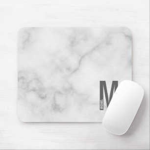 Moderne personalisierte, fette Monogramm und Name Mousepad