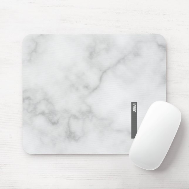 Moderne personalisierte fette Monogramm und Name Mousepad (Mit Mouse)