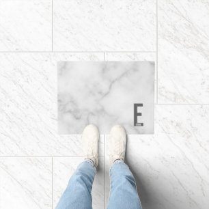 Moderne personalisierte fette Monogramm- und Namen Fußmatte