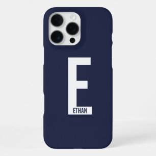 Moderne personalisierte fette Monogramm- und Namen iPhone 16 Pro Max Hülle