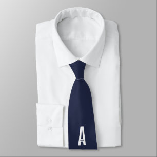 Moderne personalisierte fette Monogramm- und Namen Krawatte