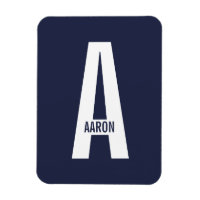 Moderne personalisierte fette Monogramm- und Namen