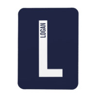 Moderne personalisierte fette Monogramm- und Namen