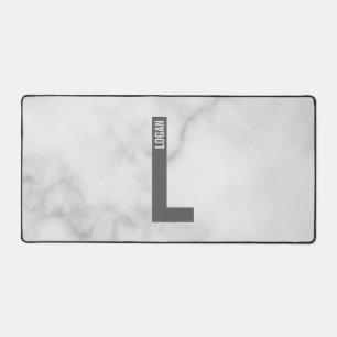 Moderne personalisierte fette Monogramm- und Namen Schreibtischunterlage
