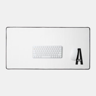 Moderne personalisierte fette Monogramm- und Namen Schreibtischunterlage