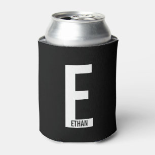 Moderne, personalisierte, fette Monogramme und Nam Dosenkühler