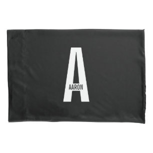 Moderne personalisierte fettgedruckte Monogramme u Kissenbezug
