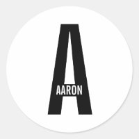 Moderne personalisierte fettgedruckte Monogramme u