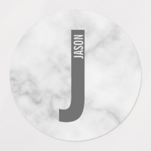 Moderne personalisierte fettschrift Monogramm- und Etiketten