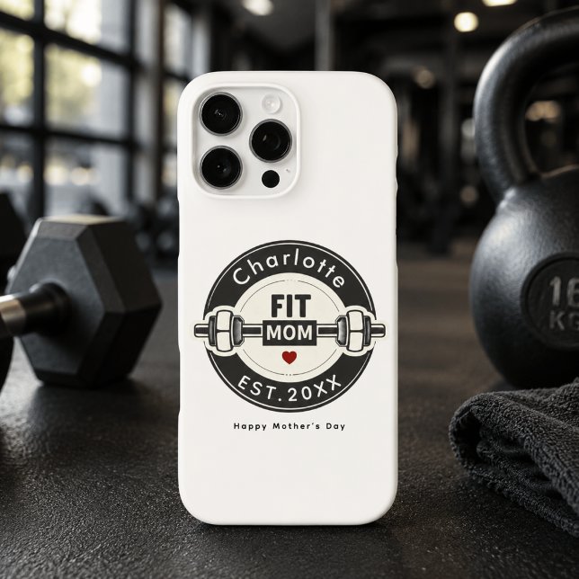 Moderne personalisierte Fit-Mutter-Handyhülle Case-Mate iPhone Hülle (Von Creator hochgeladen)