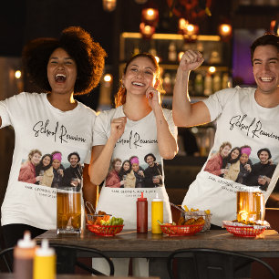 Moderne Personalisierte Foto-Abschulklassen-Treffe Tri-Blend Shirt