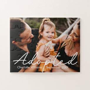 Moderne personalisierte Foto-Annahme-Erklärung Puzzle