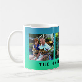 Moderne personalisierte Foto-Familien-Collage der Tasse