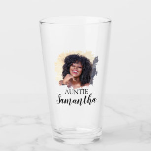 Moderne Personalisierte Foto-Tante Glas