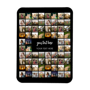 Moderne Personalisierte FotoCollage Magnet