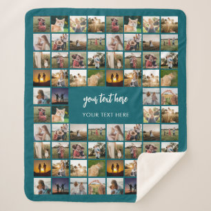 Moderne Personalisierte FotoCollage Sherpadecke