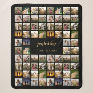 Moderne Personalisierte FotoCollage Sherpadecke