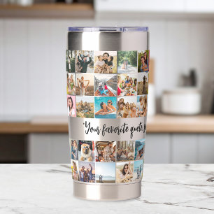 Moderne Personalisierte FotoCollage Thermobecher