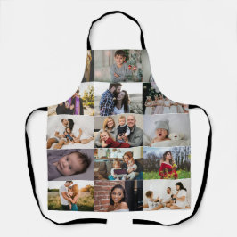 Moderne, Personalisierte Fotokassenfamilie  Schürze