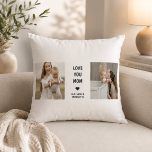 Moderne personalisierte Fotokissen für Mama Kissen