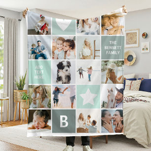 Moderne Personalisierte Fotomaterial bewahren Fleecedecke