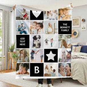 Moderne Personalisierte Fotomaterial bewahren Fleecedecke