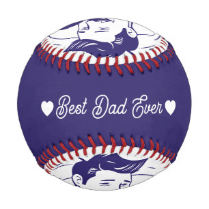 Moderne personalisierte Fotos und Texte auf Baseball