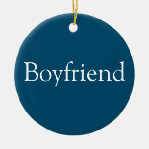 Moderne personalisierte Freund-Definition Lustig B Keramik Ornament
