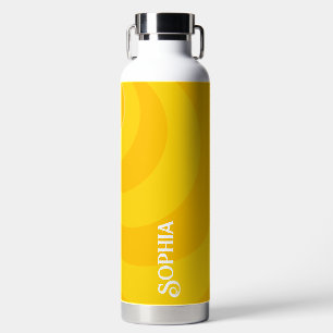 Moderne Personalisierte Gelb- und Orangenfarbe Trinkflasche