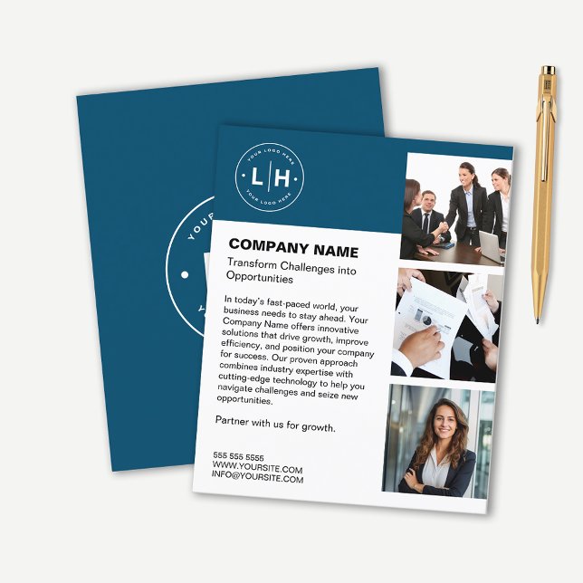 Moderne personalisierte Geschäftswelt Flyer (Von Creator hochgeladen)