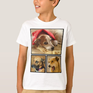 Moderne Personalisierte Hündin Lover Pet FotoColla T-Shirt
