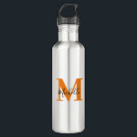 Moderne Personalisierte Initialen und Name Monogra Edelstahlflasche<br><div class="desc">Moderne Personalisierte Initialen und Name Monogram Edelstahlflasche</div>