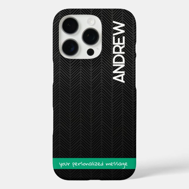 Moderne, Personalisierte iPhone-Hülle mit Meldung Case-Mate iPhone Hülle (Rückseite)