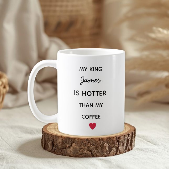 Moderne personalisierte Kaffeetasse für den König (Von Creator hochgeladen)