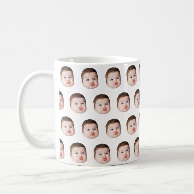 Moderne personalisierte Kinderfoto-Gag-Geschenke f Kaffeetasse (Links)