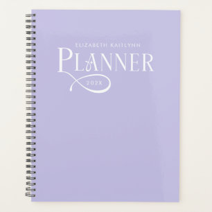 Moderne Personalisierte Lavendel-Lila Planer