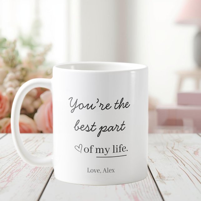 Moderne Personalisierte Liebestasse Kaffeetasse (Von Creator hochgeladen)