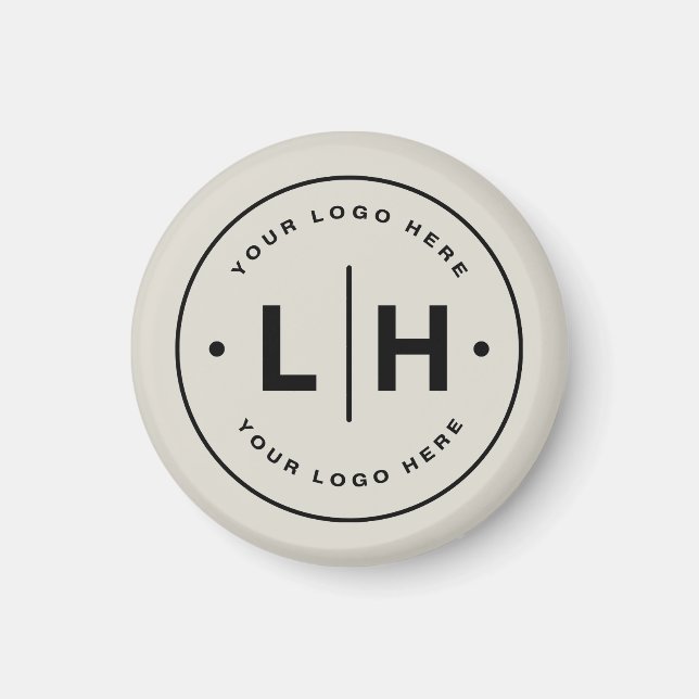 Moderne personalisierte Logo-Geschäft Magnet (Vorne)