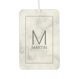 Moderne Personalisierte Monogramm und Name Air Fre Autolufterfrischer