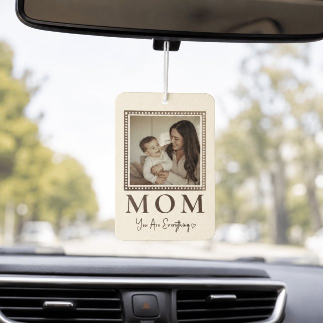 Moderne personalisierte Mutter-Foto-Auto-Luftverbe Autolufterfrischer (Von Creator hochgeladen)