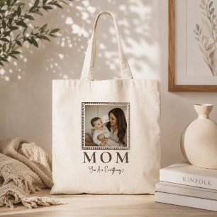 Moderne personalisierte Mutti-Foto-Tasche als Gesc Tragetasche