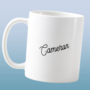 Moderne personalisierte Namen Kaffeetasse